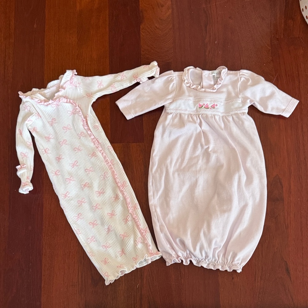 kissy kissy & Mudpie Pink and White Kids Pajamas Set
